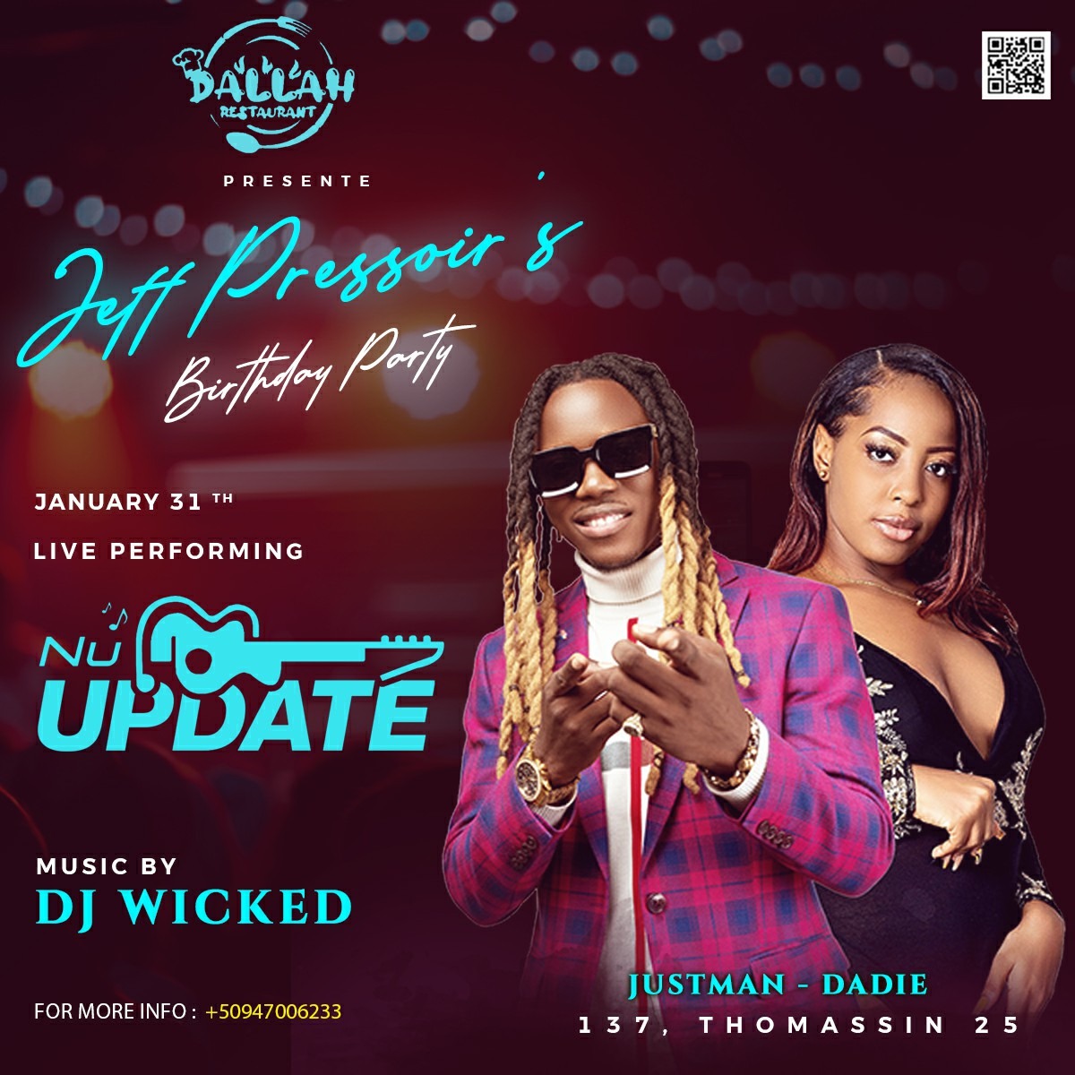 NU UPDATE LIVE JEFF PRESSOIR'S BITHDAY PARTY